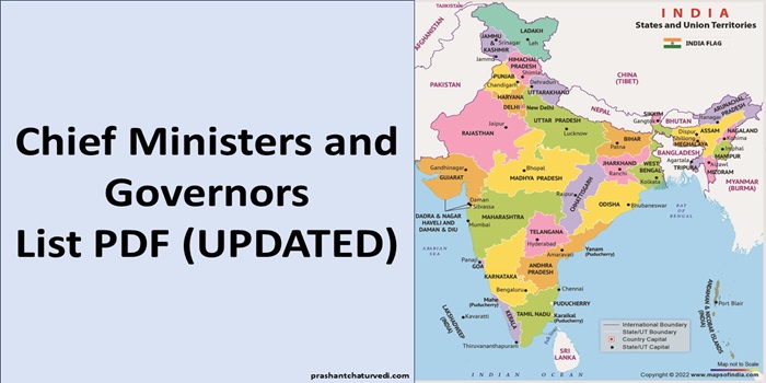 Chief Ministers and Governors of India 2024 (Updated)