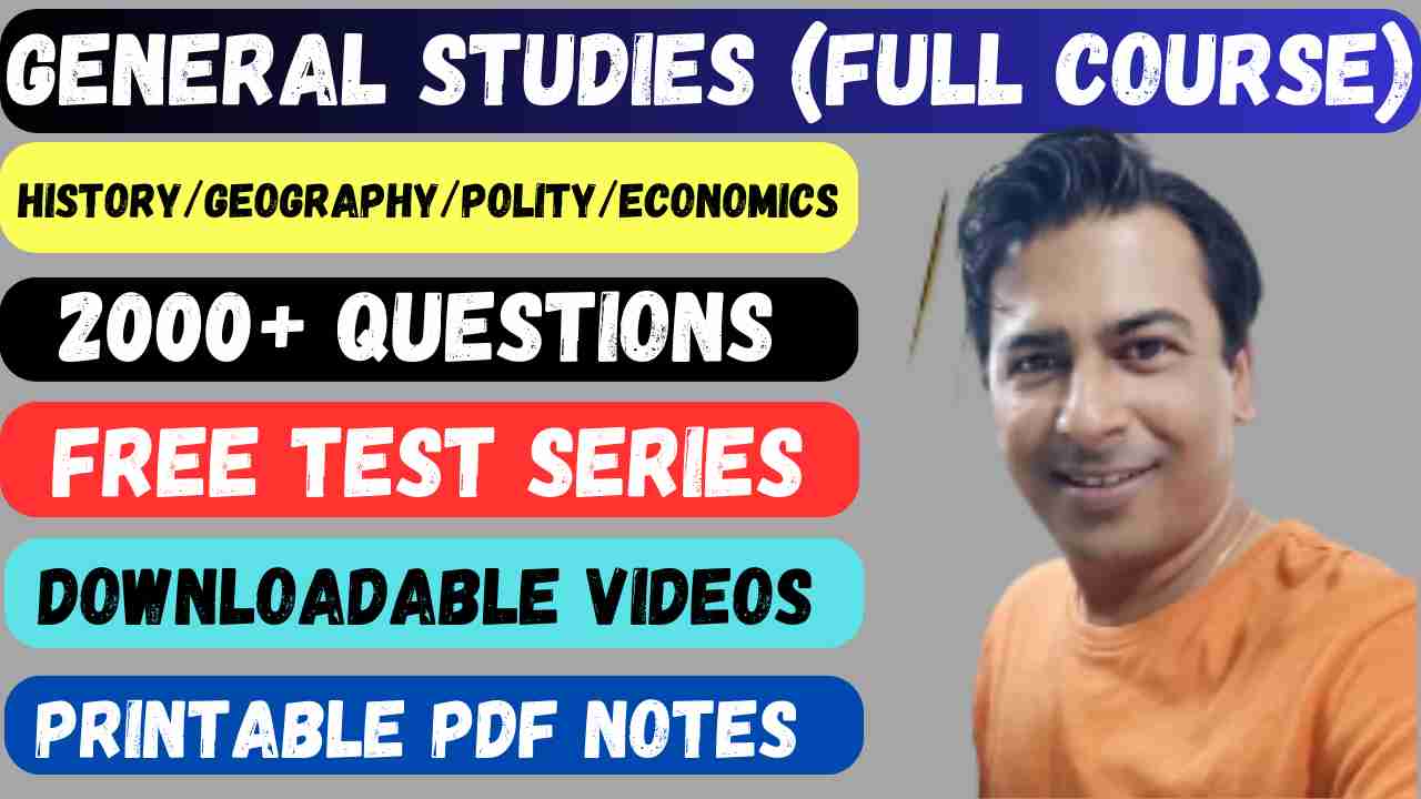 General Studies Complete Course, Complete Course on General Studies
